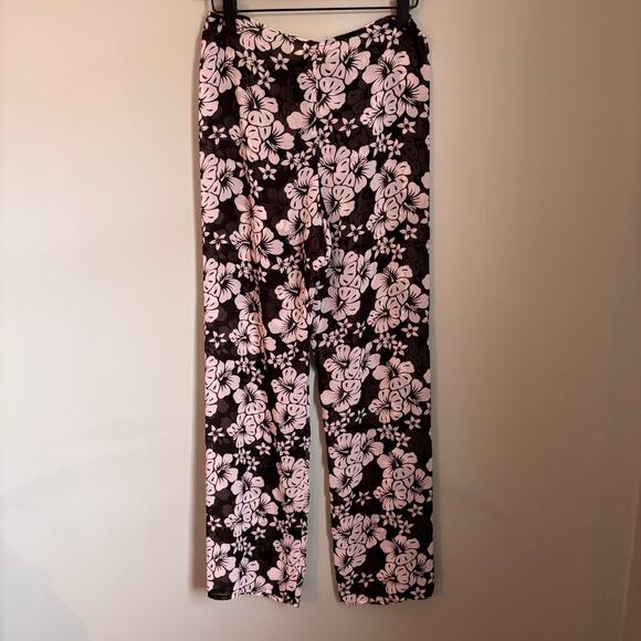 Victoria's Secret Sheer Swim Cover Up Tie Front Tropical Pants - Picture 3 of 6